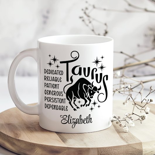 Taurus Zodiac Horoscope Individuelle Name Kaffeetasse