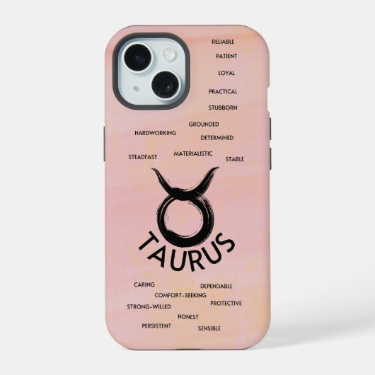Taurus Zodiac Horoskop Girls iPhone 15 Hülle (Rückseite)