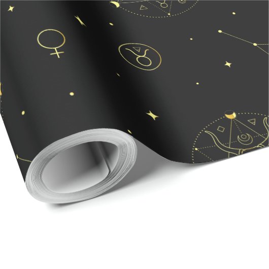 Taurus zodiac Horoskop Sternzeichen Geschenkpapier (Rolleneckpunkt)