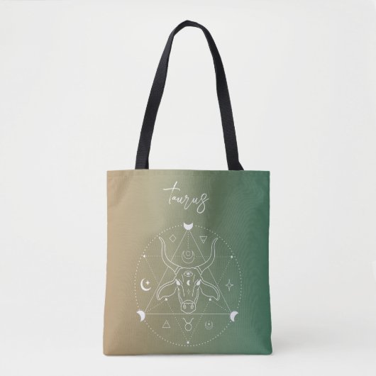 Taurus zodiac Horoskop Sternzeichen Tasche (Vorderseite)