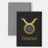 Taurus Zodiac / Imán de Nevera Símbolo de Tauro Magnet (Vorderseite/Rückseite)