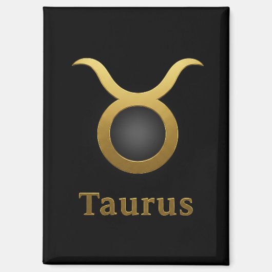 Taurus Zodiac / Imán de Nevera Símbolo de Tauro Magnet (Vorderseite)