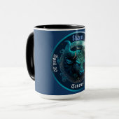 Taurus Zodiac individuell anpassbar Tasse (Vorderseite Links)