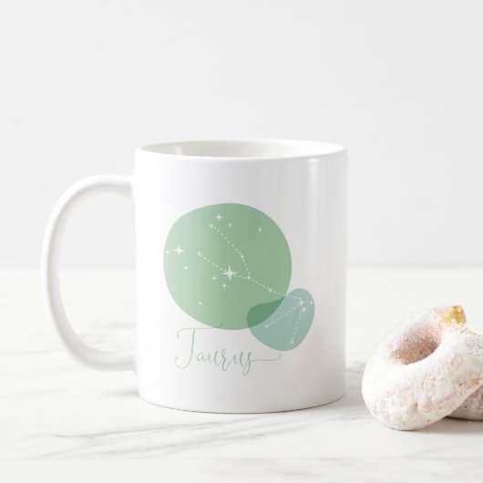 Taurus Zodiac Kaffeetasse (Mit Donut)