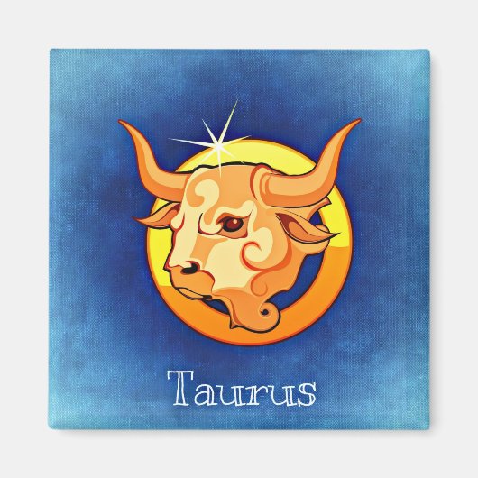 Taurus zodiac-Magnet Magnet (Vorne)