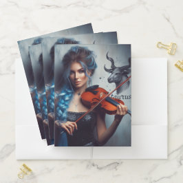 Taurus Zodiac Musician Violin Bewerbungsmappe