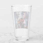 Taurus Zodiac Musician Violin Glas (Rückseite)