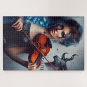 Taurus Zodiac Musician Violin Puzzle (Horizontal)