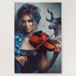 Taurus Zodiac Musician Violin Puzzle