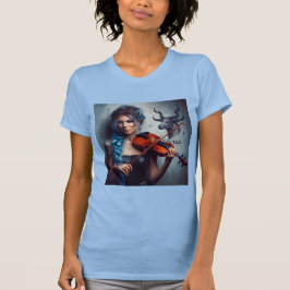 Taurus Zodiac Musician Violin T-Shirt
