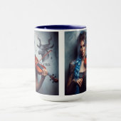 Taurus Zodiac Musician Violin Tasse (Zentrum)