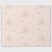 Taurus Zodiac Pattern in Brown and Burgundy Geschenkpapier (Flach)