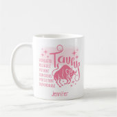 Taurus Zodiac Personalisierte Merkmale Horoskop Kaffeetasse (Links)