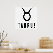 Taurus zodiac poster (Küche)