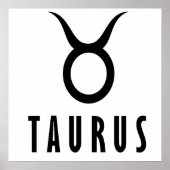 Taurus zodiac poster (Vorne)