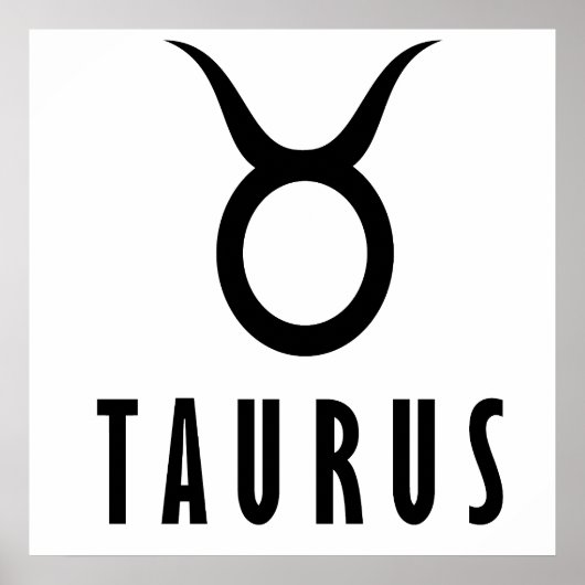 Taurus zodiac poster (Vorne)