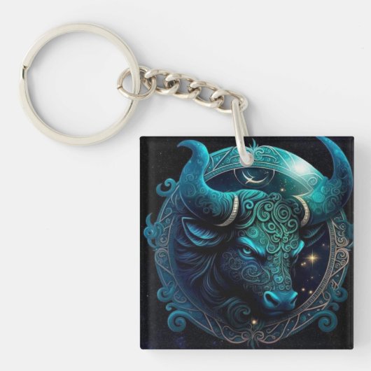 Taurus Zodiac Schlüsselanhänger (Vorderseite)