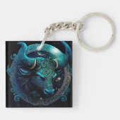 Taurus Zodiac Schlüsselanhänger (Rückseite)