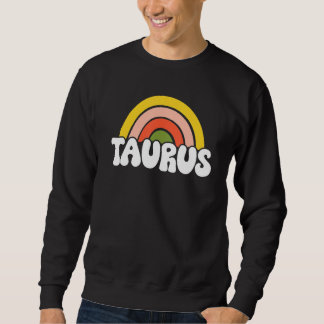 Taurus Zodiac Sign 70s Hippie Style Sweatshirt