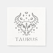 Taurus Zodiac Sign Astrologisch Serviette (Vorderseite)
