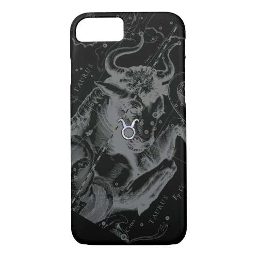 Taurus Zodiac Sign auf Hevelius Black Case-Mate iPhone Hülle (Rückseite)