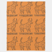 Taurus Zodiac Sign Blanket (Transparent) Fleecedecke (Vorderseite)