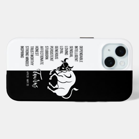 Taurus Zodiac Sign Case-Mate iPhone Hülle (Rückseite (Horizontal))