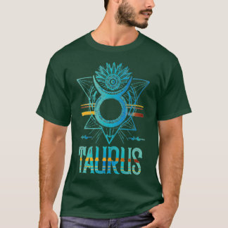 Taurus Zodiac Sign Design T-Shirt