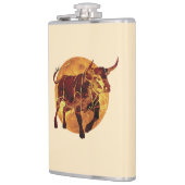 Taurus Zodiac Sign Flachmann (Links)