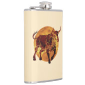 Taurus Zodiac Sign Flachmann (Rechts)