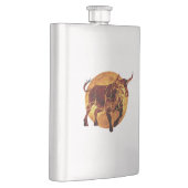 Taurus Zodiac Sign Flachmann (Rechts)