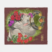 Taurus Zodiac Sign Fleecedecke (Vorderseite (Horizontal))