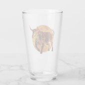 Taurus Zodiac Sign Glas (Rückseite)