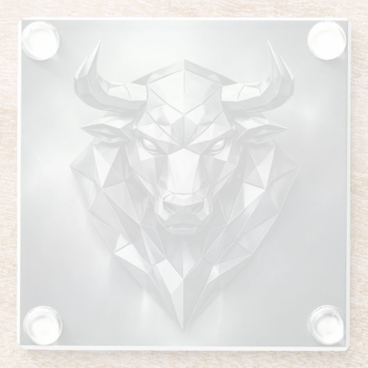 taurus zodiac sign glasuntersetzer (Rückseite)