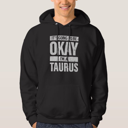 Taurus Zodiac Sign Graphic Hoodie (Vorderseite)