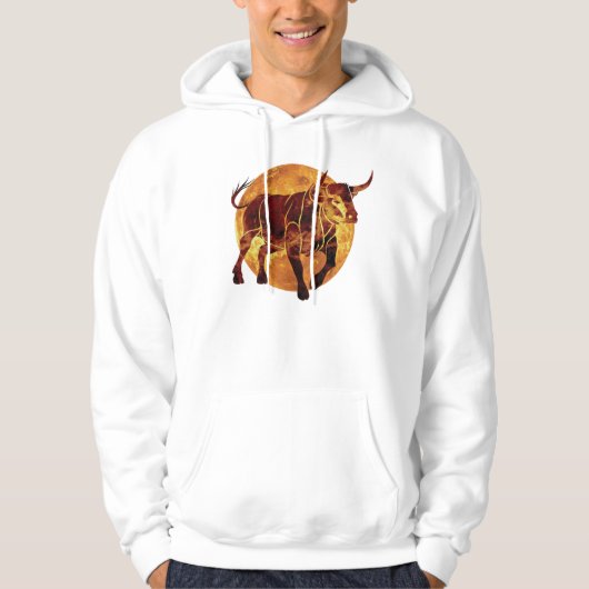 Taurus Zodiac Sign Hoodie (Vorderseite)