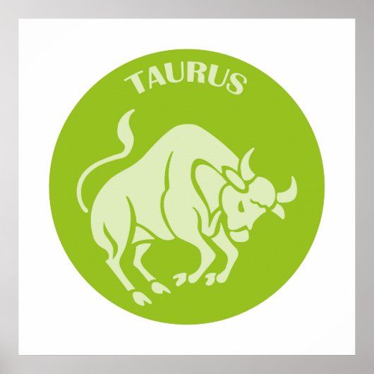 Taurus, Zodiac Sign, Horoscope, Astrology Poster (Vorne)