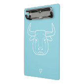 Taurus Zodiac Sign - Mini Klemmbrett (Gewinkelt2)