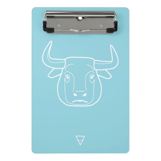 Taurus Zodiac Sign - Mini Klemmbrett (Vorderseite)