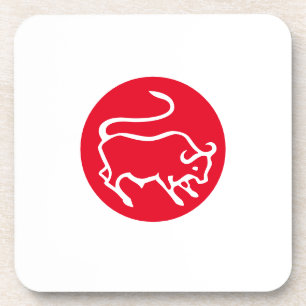 Taurus Zodiac Sign Modernes, Minimalistisches Schl Getränkeuntersetzer