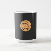 Taurus Zodiac Sign Modernes, Minimalistisches Schl Kaffeetasse (Mittel)