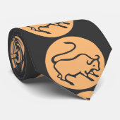 Taurus Zodiac Sign Modernes, Minimalistisches Schl Krawatte (Gerollt)