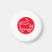 Taurus Zodiac Sign Modernes, Minimalistisches Schl