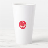 Taurus Zodiac Sign Modernes, Minimalistisches Schl Milchtasse (Vorderseite)