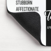 Taurus Zodiac Sign Mousepad, Black & White Mousepad (Ecke)