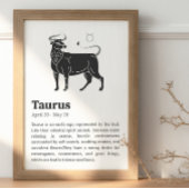 Taurus Zodiac Sign Poster