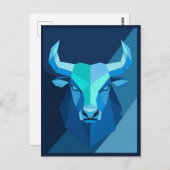 Taurus Zodiac Sign Postkarte (Vorne/Hinten)