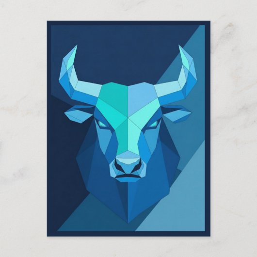 Taurus Zodiac Sign Postkarte (Vorderseite)