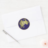 Taurus Zodiac Sign Runder Aufkleber (Umschlag)