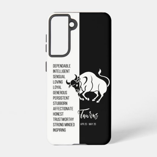 Taurus Zodiac Sign Samsung Galaxy Hülle (Rückseite)